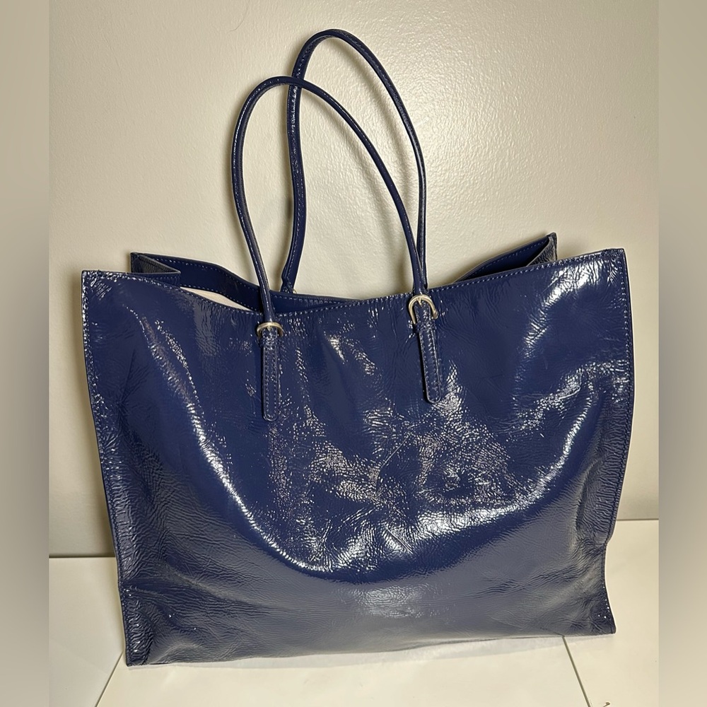 Talbots Blue Polyurethane Coated Weatherproof Lea… - image 1